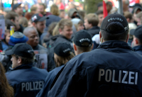 Demonstrationen in Hamburg zum Jahrestag des Ãberfalls der Hamas